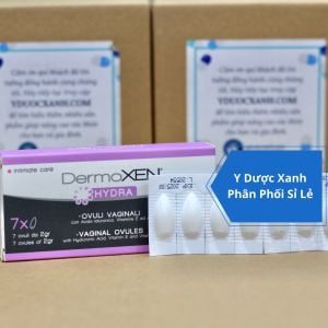DERMOXEN HYDRA, 7 viên, Viên đặt giúp ngăn ngừa khô âm đạo cho nữ giới của Ý