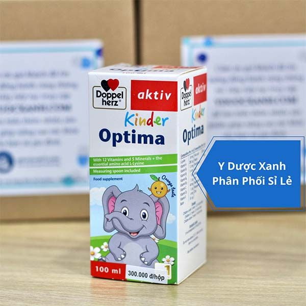 KINDER OPTIMA, 100ml, Siro hỗ trợ ăn ngon, tăng vị giác, cải thiện sức khỏe cho trẻ từ 2 tuổi của Đức
