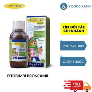 FITOBIMBI BRONCAMIL, 200ml, Siro giảm ho, đau họng cho trẻ nhỏ từ 2 tuổi của Ý