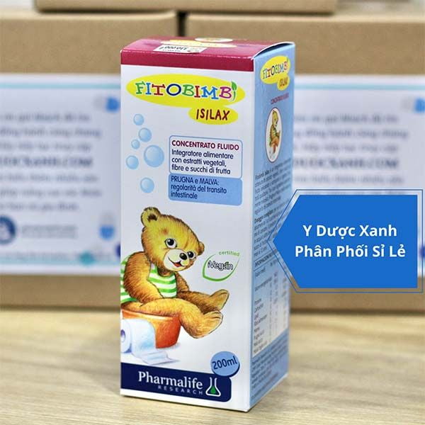 FITOBIMBI ISILAX 200ml, Siro hỗ trợ giảm táo bón Fitobimbi cho bé, trẻ sơ sinh trên 6 tháng tuổi của Ý