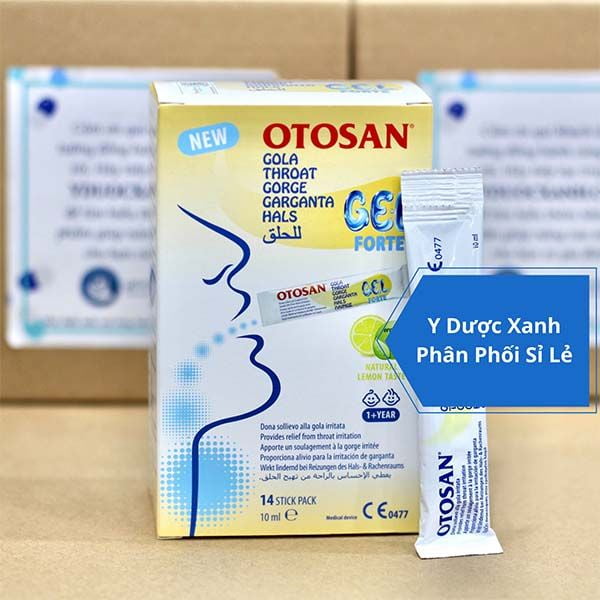 OTOSAN THROAT GEL FORTE, 14 gói, Gel ngậm giảm đau họng, giảm ho cho trẻ em từ 1 tuổi của Ý