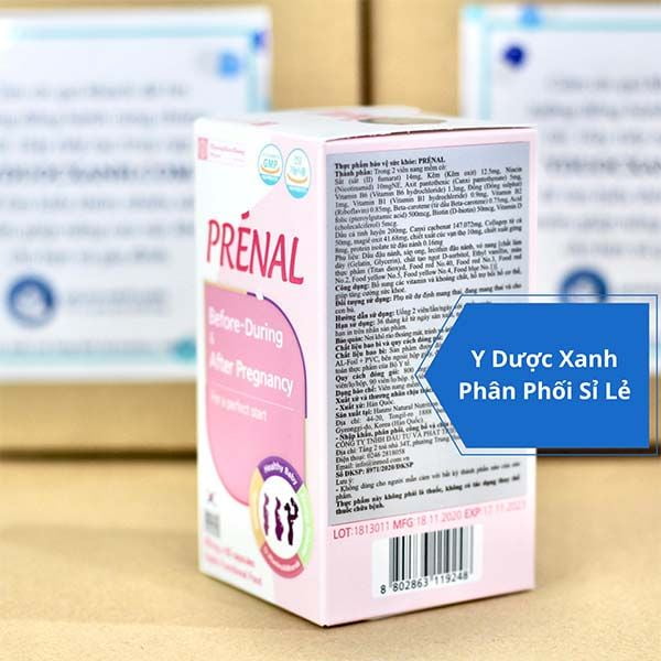 PRÉNAL, 60 Viên, Bổ sung vitamin cho bà bầu của Hàn Quốc