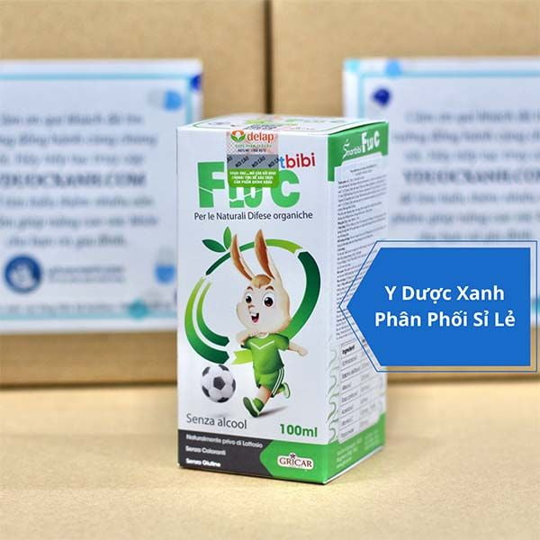 SMARTBIBI FLU C, 100ml, Giảm triệu chứng cảm cúm và tăng đề kháng cho trẻ từ 1 tuổi của Ý