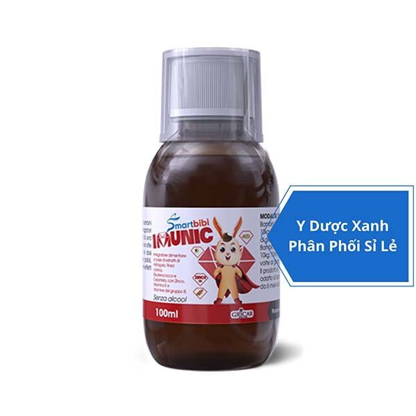 SMARTBIBI IMUNIC, 100ml, Siro tăng sức đề kháng cho bé, trẻ em từ 6 tháng tuổi của Ý