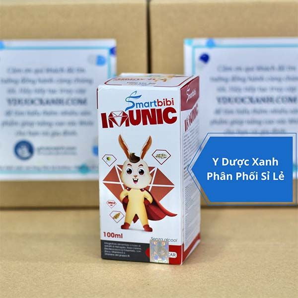 SMARTBIBI IMUNIC, 100ml, Siro tăng sức đề kháng cho bé, trẻ em từ 6 tháng tuổi của Ý