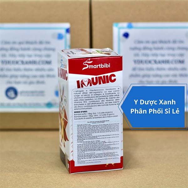 SMARTBIBI IMUNIC, 100ml, Siro tăng sức đề kháng cho bé, trẻ em từ 6 tháng tuổi của Ý