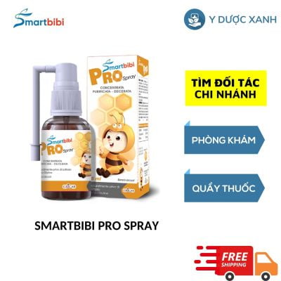 SMARTBIBI PRO SPRAY, 15ml, Hỗ trợ tăng cường sức khỏe đường hô hấp cho bé, trẻ em từ 6 tháng của Ý