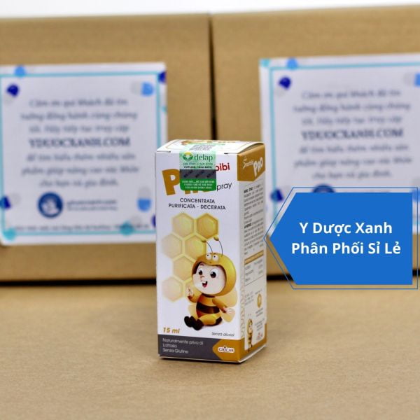 SMARTBIBI PRO SPRAY, 15ml, Hỗ trợ tăng cường sức khỏe đường hô hấp cho bé, trẻ em từ 6 tháng của Ý