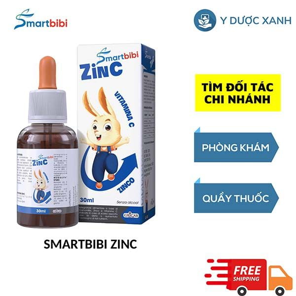 SMARTBIBI ZINC, 30ml, Tăng đề kháng, cải thiện biếng ăn cho trẻ của Ý