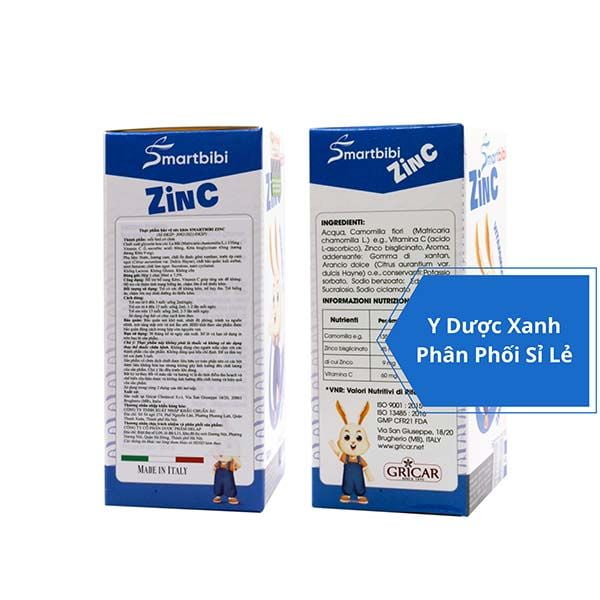 SMARTBIBI ZINC, 30ml, Tăng đề kháng, cải thiện biếng ăn cho trẻ của Ý