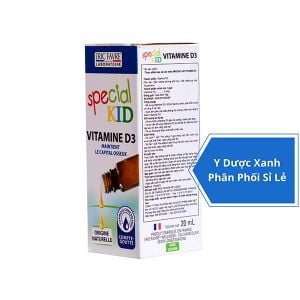 SPECIAL KID VITAMIN D3, Dung dịch nhỏ giọt tăng cường hấp thu canxi cho bé, trẻ từ 1 tháng tuổi của Pháp