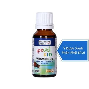 SPECIAL KID VITAMIN D3, Dung dịch nhỏ giọt tăng cường hấp thu canxi cho bé, trẻ từ 1 tháng tuổi của Pháp