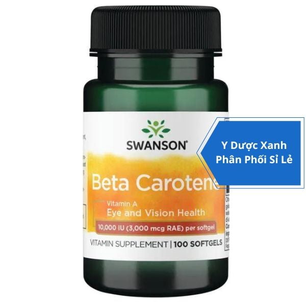 [Global] SWANSON BETA CAROTENE, 100 viên, Viên uống hỗ trợ sức khỏe mắt cho người lớn của Mỹ