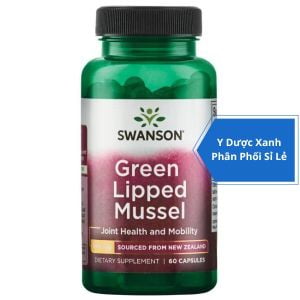 [Global] SWANSON GREEN LIPPED MUSSEL, 60 viên, Viên uống hỗ trợ xương khớp linh hoạt cho người lớn của Mỹ