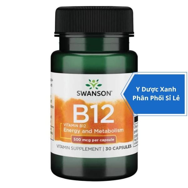 [Global] SWANSON VITAMIN B12, 30-100 viên, Viên uống hỗ trợ chuyển hóa năng lượng cho người lớn của Mỹ