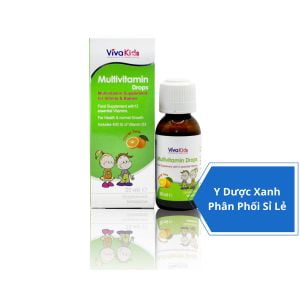 VIVAKIDS MULTIVITAMIN DROPS, 30ml, Vitamin tổng hợp nhỏ giọt cho trẻ sơ sinh của Thụy Sĩ